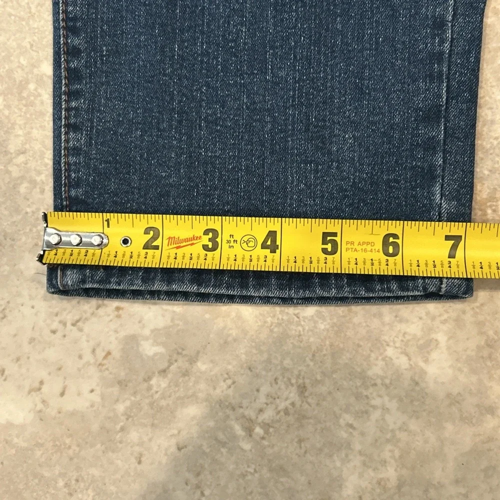 True Religion Rocco Jean Men 44x32 Blue Denim Relaxed Skinny Medium Harvest Wash